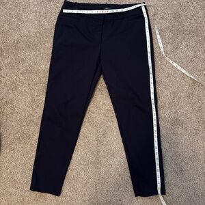 LOFT Curvy Skinny Ankle Navy Blue Pants